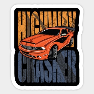 HIGHWAY CRASHER Sticker